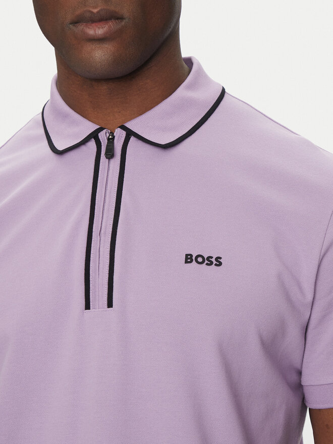 BOSS BOSS Poloshirt Philix Tape 50537489 Rosa Regular Fit