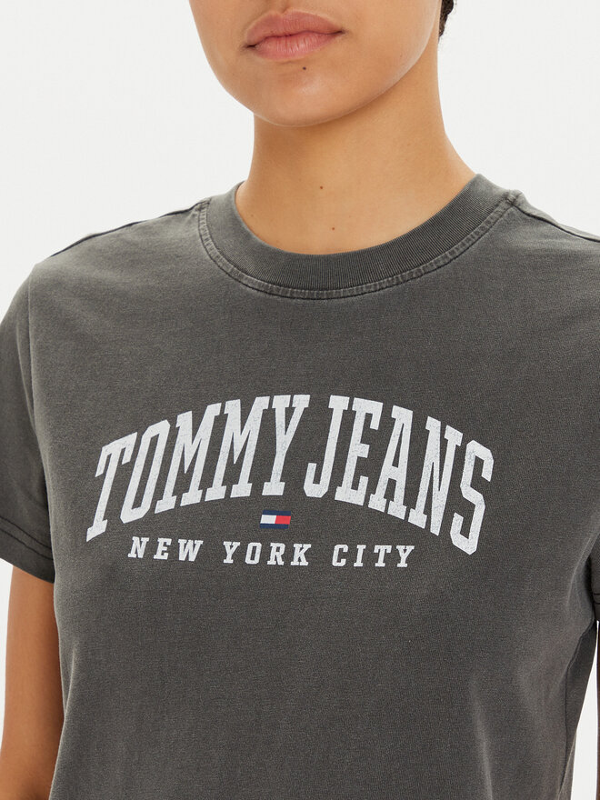 Tommy Jeans Tommy Jeans Marškinėliai Varsity DW0DW19826 Pilka Regular Fit
