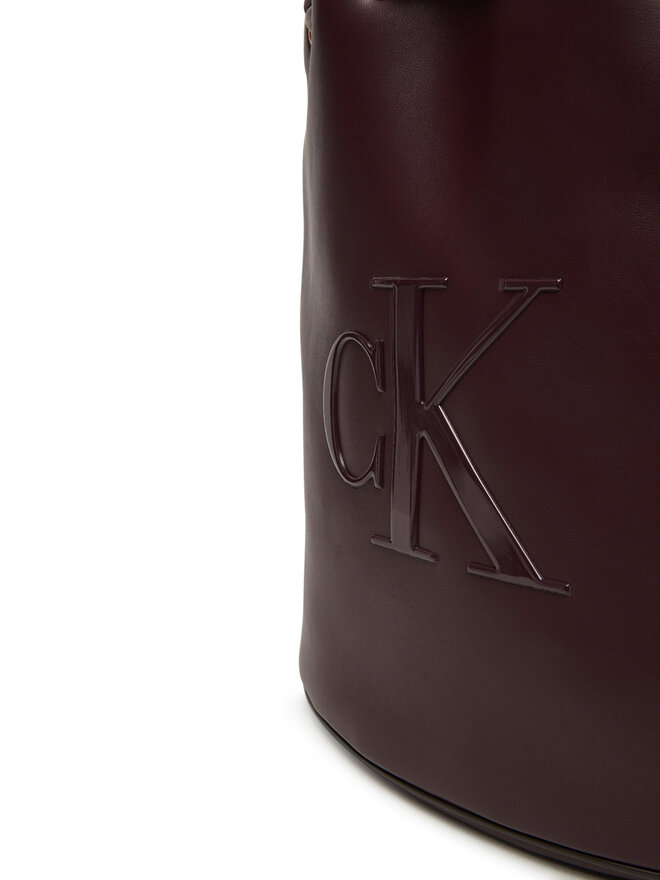 Calvin Klein Soma Calvin Klein Bold Ck Large Bucket Bag LV04F3232G Bordo