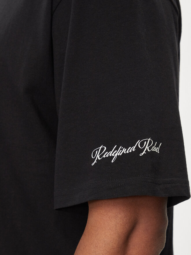 Redefined Rebel Redefined Rebel Camiseta Pedro 221166 Negro Regular Fit