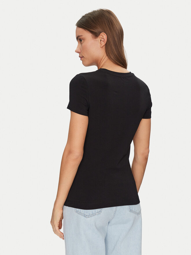 Guess Guess Marškinėliai W5GI04 J1314 Juoda Slim Fit