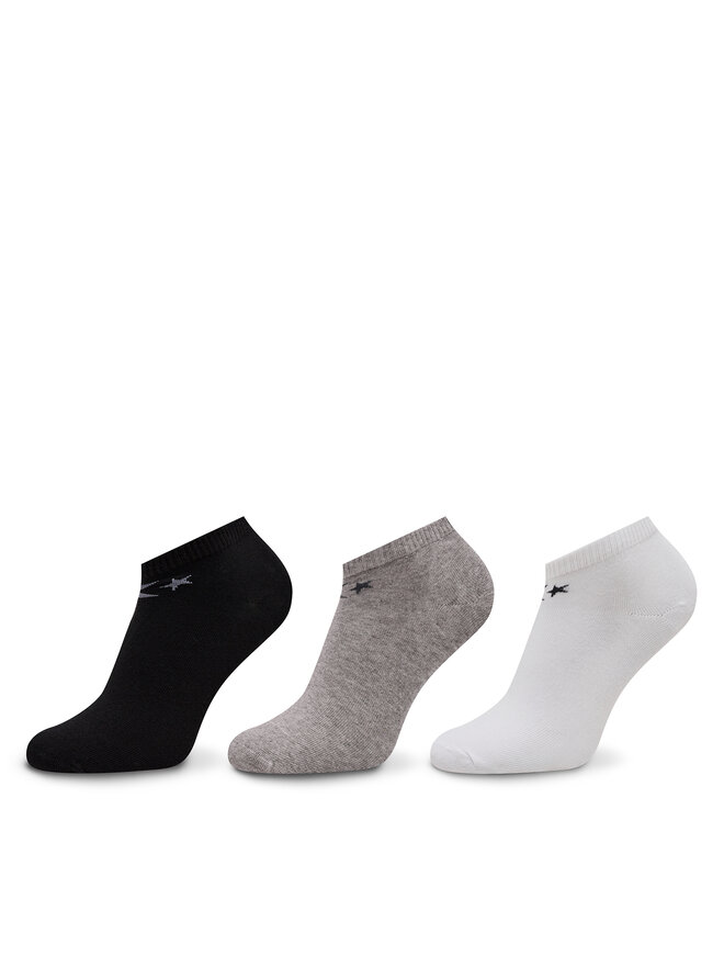 Lot de 3 paires de chaussettes basses unisexe Converse E747A 3010 Blanc chaussures