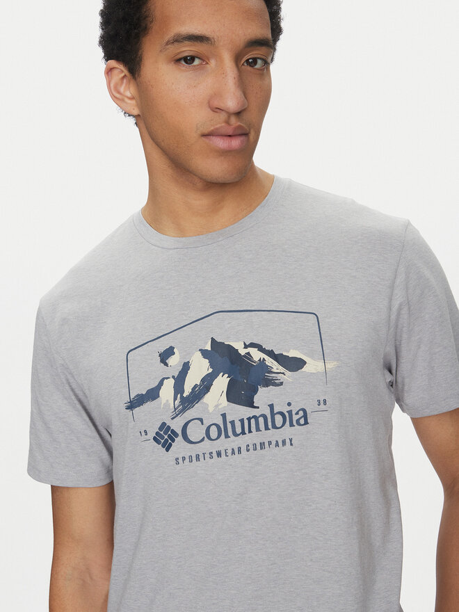 Columbia Columbia Футболка Path Lake™ II Graphic 1934814 Сірий Regular Fit