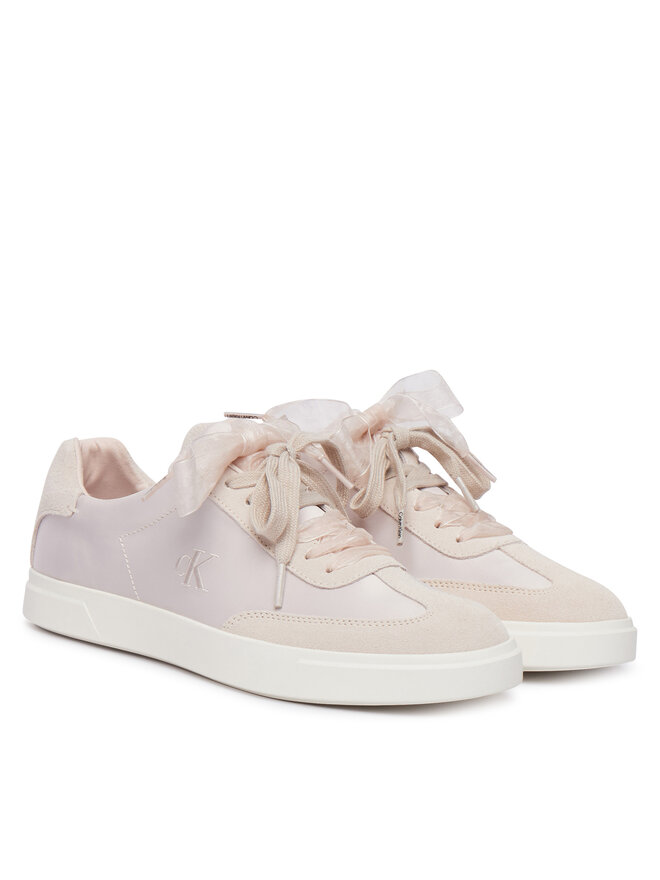 Calvin Klein Sneakers Calvin Klein Low Pro Cupsole Wt Satin Mix HW0HW03288 Hellrosa