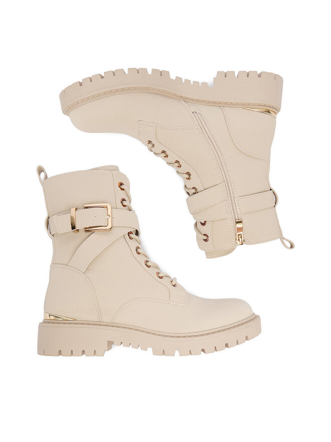 DeeZee Botines planos DeeZee 58022-1A Beis