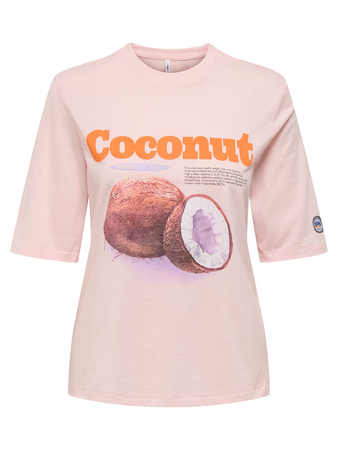 ONLY ONLY Футболка Phoebe 15351369 Рожевий Regular Fit