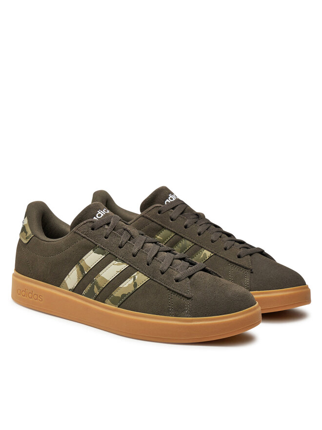 Adidas grand court suela marron best sale