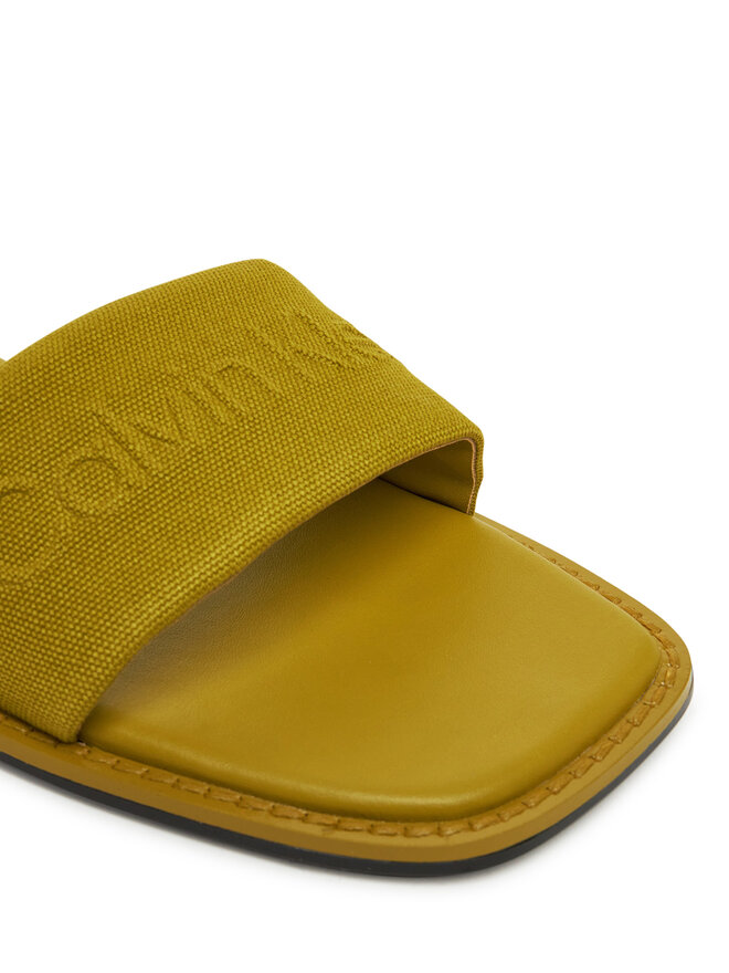 Calvin Klein Nazouváky Calvin Klein Flat Slide - He HW0HW02378 Zelená