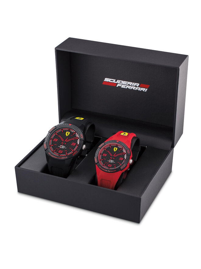 Scuderia Ferrari Набір годинників Scuderia Ferrari Apex 0870044 Чорний