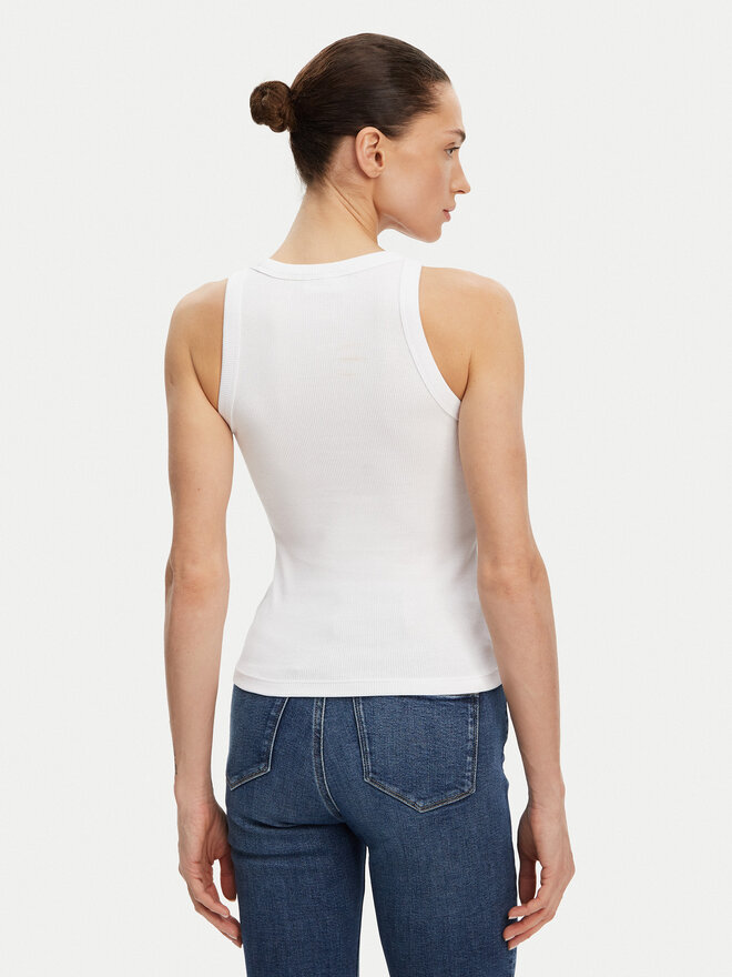 Calvin Klein Jeans Calvin Klein Jeans Felső Monologo J20J225301 Fehér Slim Fit