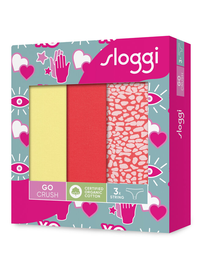 Sloggi Sloggi 3er-Set Stringtangas Go Crush 10219704 Bunt