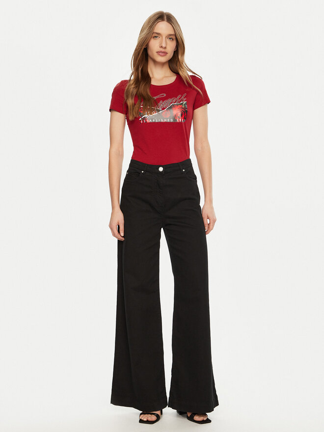 Guess Guess Marškinėliai W5RI03 J1314 Raudona Regular Fit