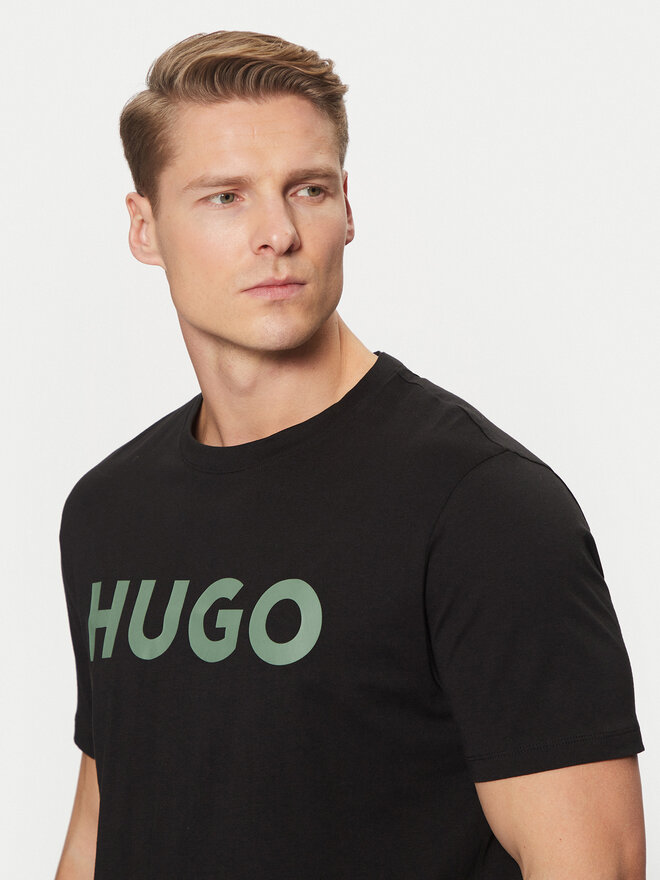 HUGO HUGO T-Shirt Dulivio 50467556 Μαύρο Regular Fit