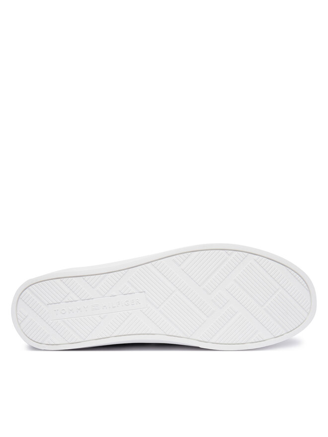 Tommy Hilfiger Sneakers aus Stoff Tommy Hilfiger Th Vulc Cup Long Lace Canvas FM0FM05874 Grün