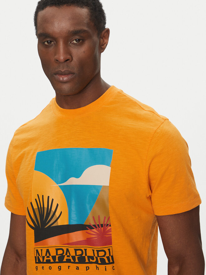 Napapijri Napapijri Camiseta S-Arbia NP0A4IE3 Naranja Regular Fit