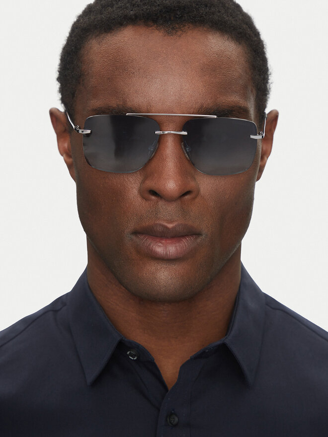 Trussardi Okulary przeciwsłoneczne Trussardi TSM3025 Granatowy