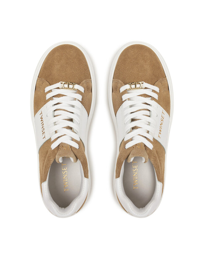 TWINSET Sneakersy TWINSET 251GCJ01C Brązowy