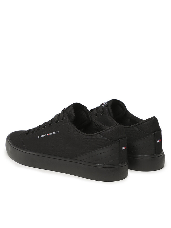 Tommy Hilfiger Tenisice Tommy Hilfiger Th Hi Vulc Core Low Canvas FM0FM04737 Crna