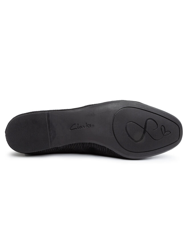 Clarks Балетки Clarks Chia Violet 261450284 Чорний