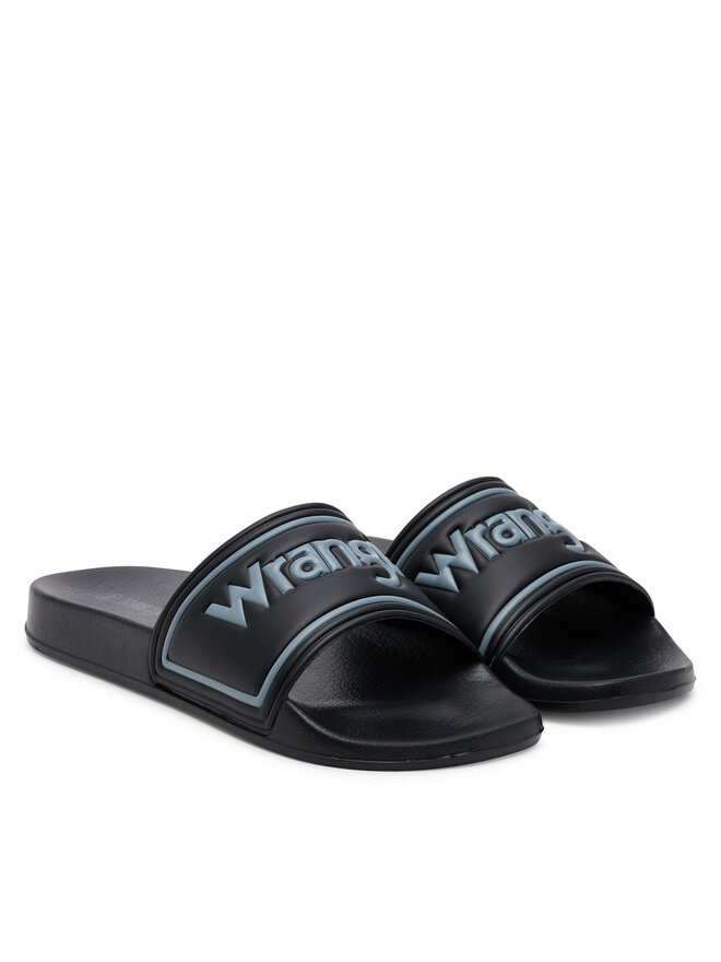 Wrangler Klapki Wrangler Avwewll Silder Men Low 20251042 Czarny
