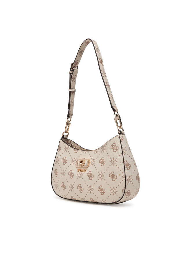 Guess Handtasche Guess Emelie Logo HWGP99 28180 Écru