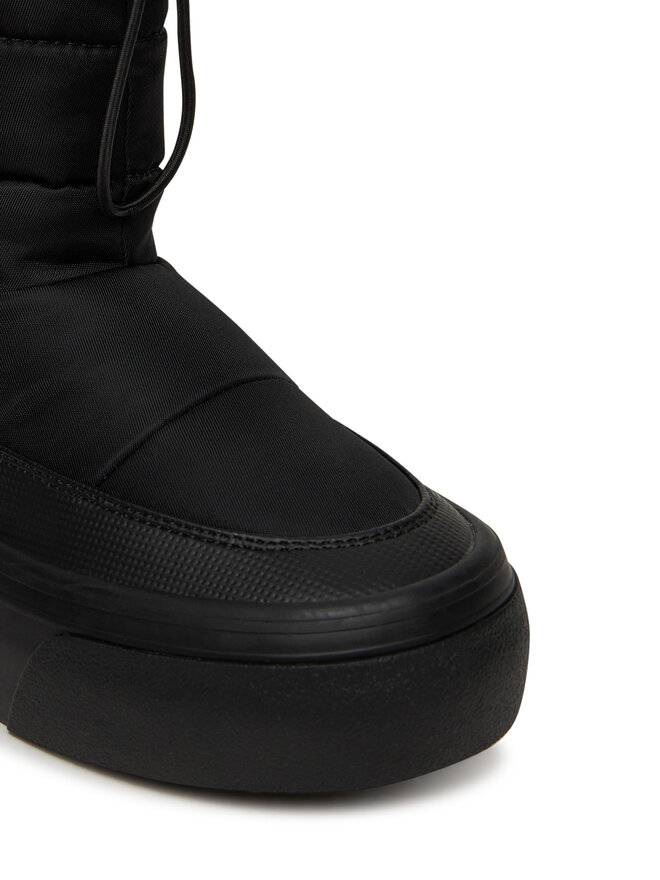 Calvin Klein Schneeschuhe Calvin Klein Vulc Flatf Snowboot Nylon Mix Mg YW0YW01977 Schwarz