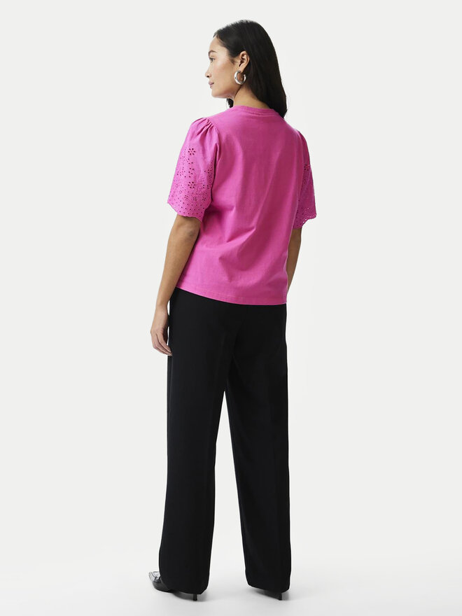 YAS YAS Футболка Lex 26033890 Рожевий Regular Fit