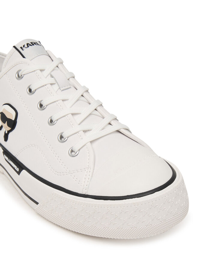 KARL LAGERFELD Sneakers aus Stoff KARL LAGERFELD Kampus Max KL95025 Weiß