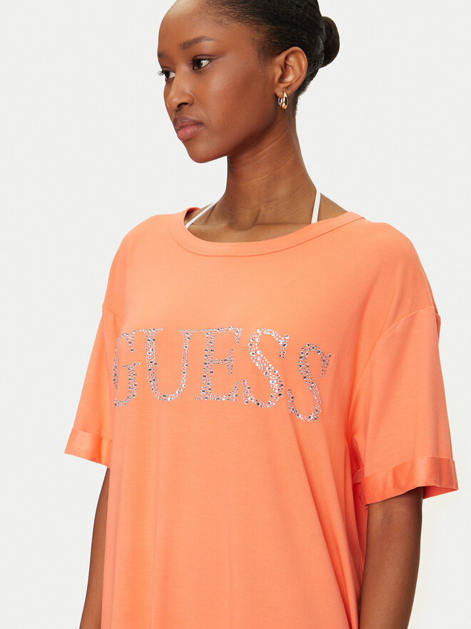 Guess Guess Póló E5GI07 K68D2 Narancssárga Regular Fit