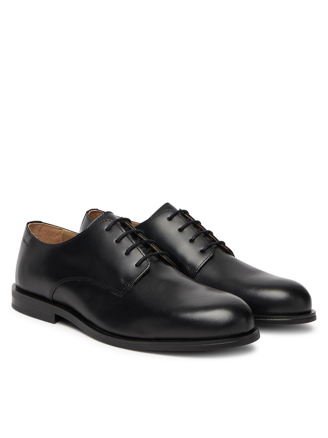 Calvin Klein Halbschuhe Calvin Klein Ess Rubber Derby Lth HM0HM02056 Schwarz