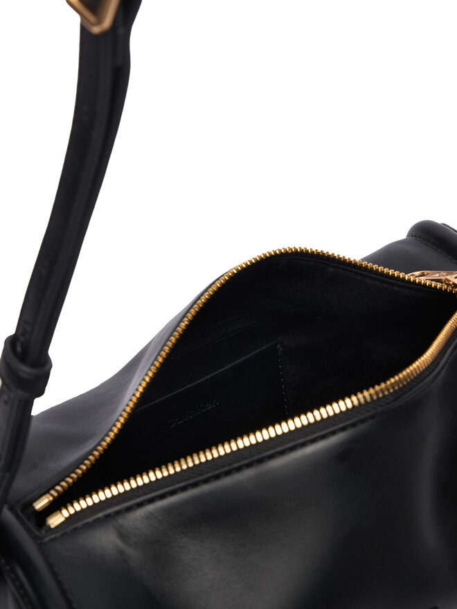 Calvin Klein Handtasche Calvin Klein Bold Ck Slouchy Shoulder Bag LV04F3894G Schwarz