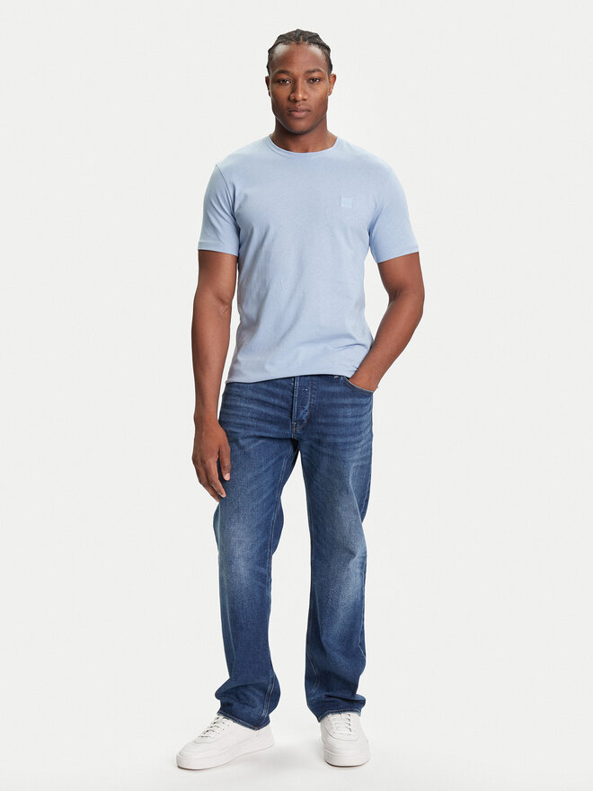 BOSS BOSS Camiseta Tales 50508584 Celeste Regular Fit