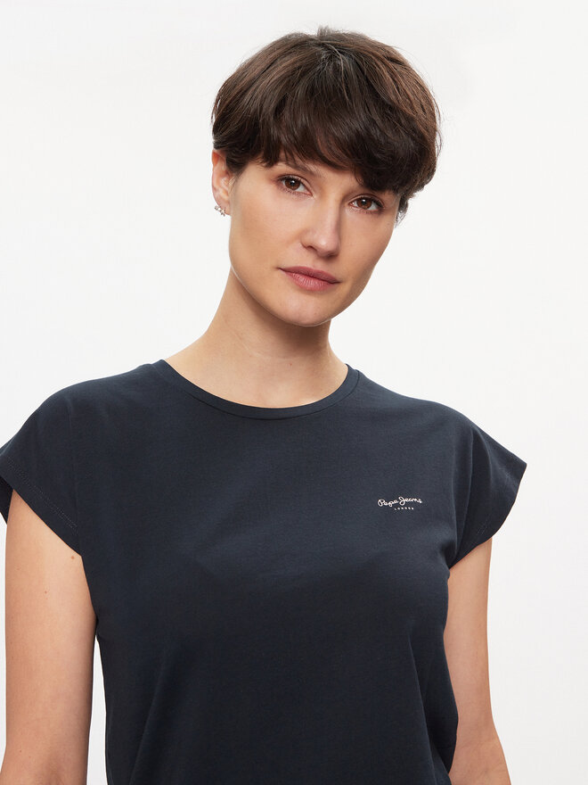 Pepe Jeans Pepe Jeans Póló Lory PL505853 Sötétkék Regular Fit