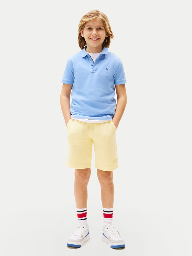 Tommy Hilfiger Tommy Hilfiger Poloshirt Flag KB0KB09103 Himmelblau Regular Fit