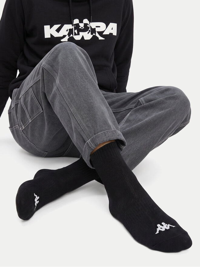 Kappa Довгі шкарпетки Kappa CEO_KR_FRESH_SS26 (3-PACK) Чорний