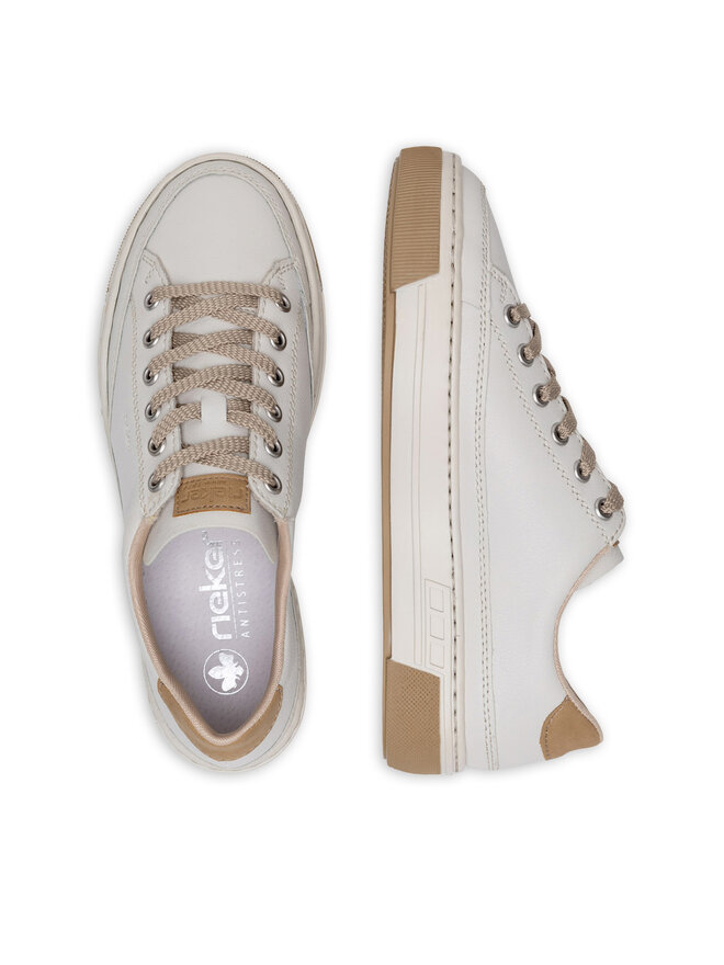Rieker Sneakersy Rieker L8847-81 Béžová