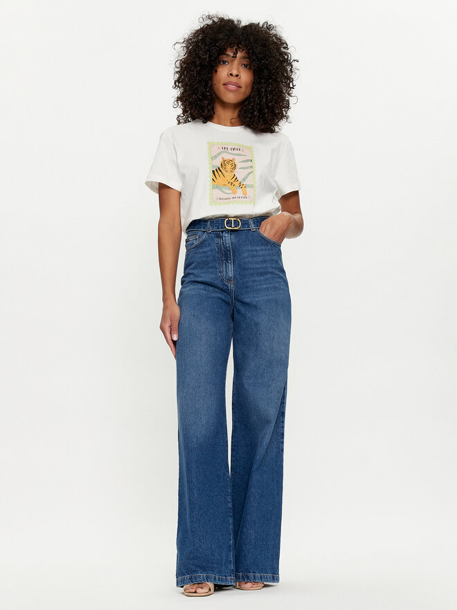 TWINSET TWINSET Camiseta 241TT2412 Blanco Regular Fit
