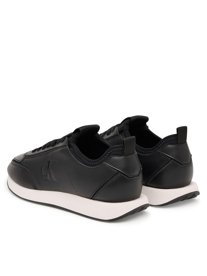 Calvin Klein Sneakers Calvin Klein Retro Runner Sock Panl Lth Neo HW0HW03118 Schwarz