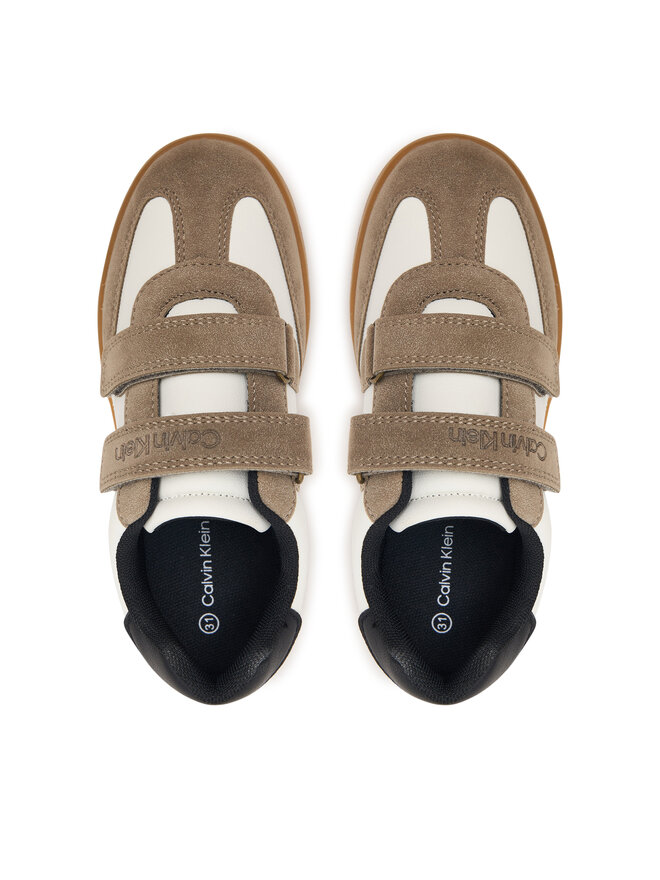 Calvin Klein Sneakers Calvin Klein Low Cut Velcro Sneaker V1X9-83443-0318 S Beige