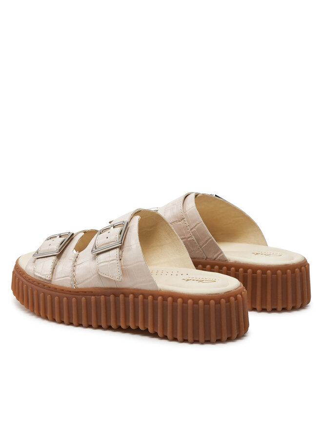 Clarks Şlapi Clarks Torhill Slide 26176430 Bej