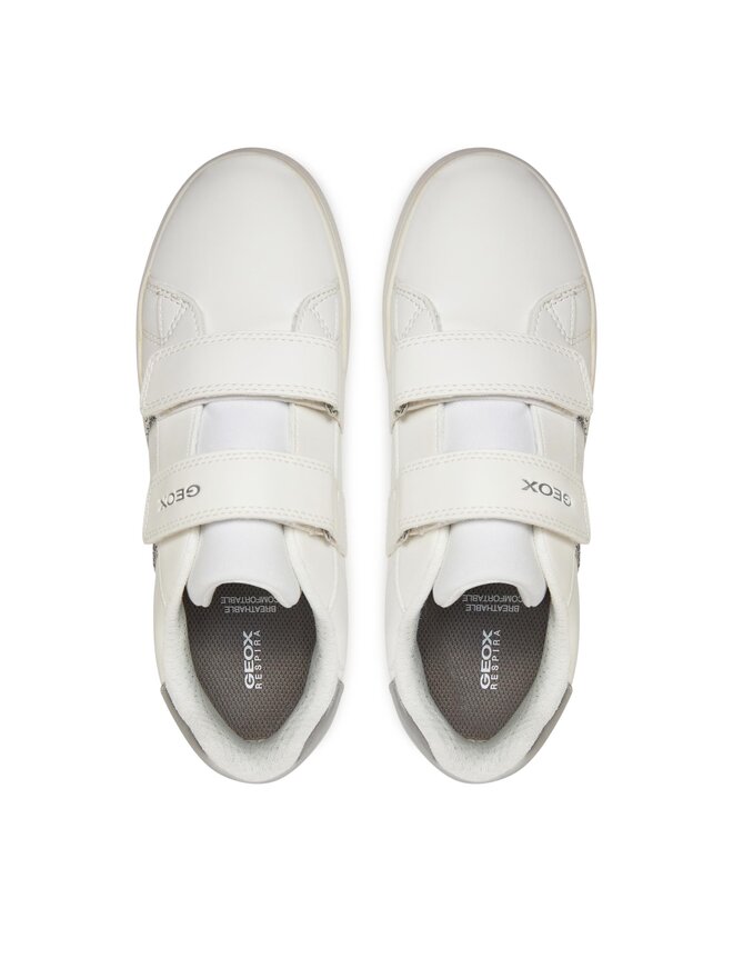 Geox Сникърси Geox J Eclyper Girl J45LRA 000BC C0007 D Бял
