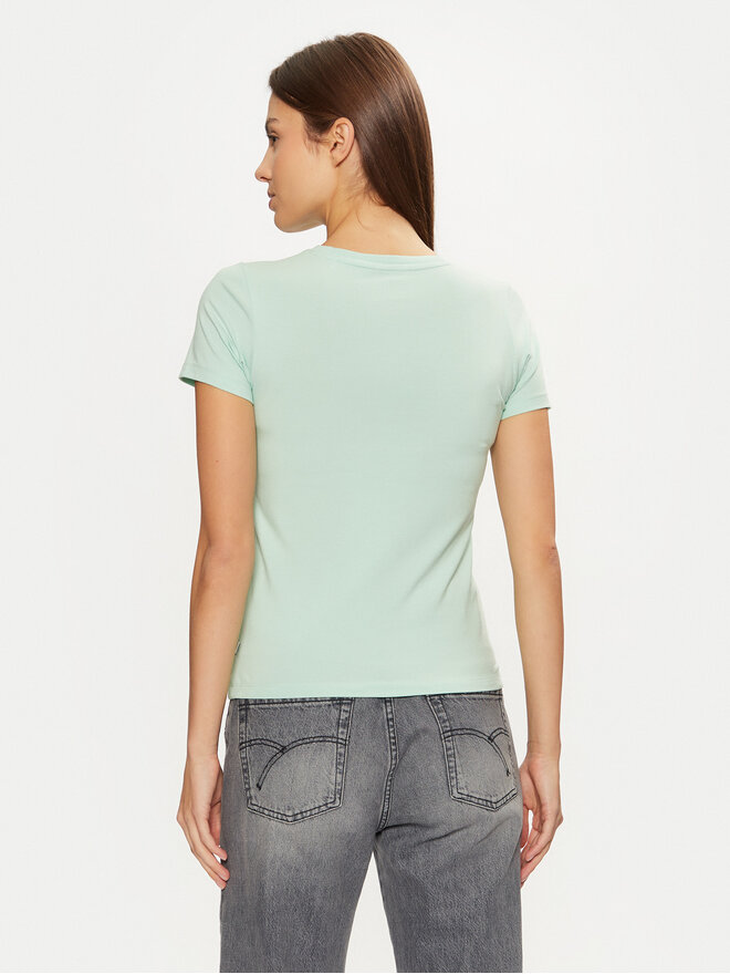Guess Jeans Guess Jeans Marškinėliai W4YI02 J1314 Žalia Regular Fit