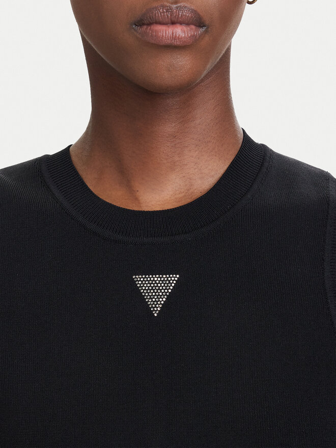 Guess Guess Top W4GZ34 Z3F40 Schwarz Slim Fit