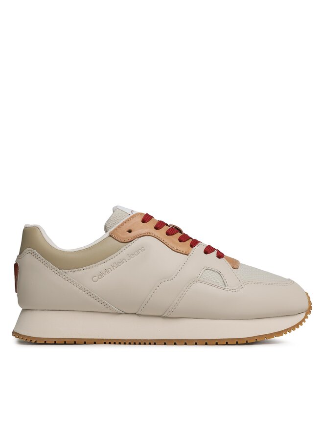 Calvin Klein Jeans Sneakersy Calvin Klein Jeans Retro Runner Fluo Contrast YM0YM00619 Béžová