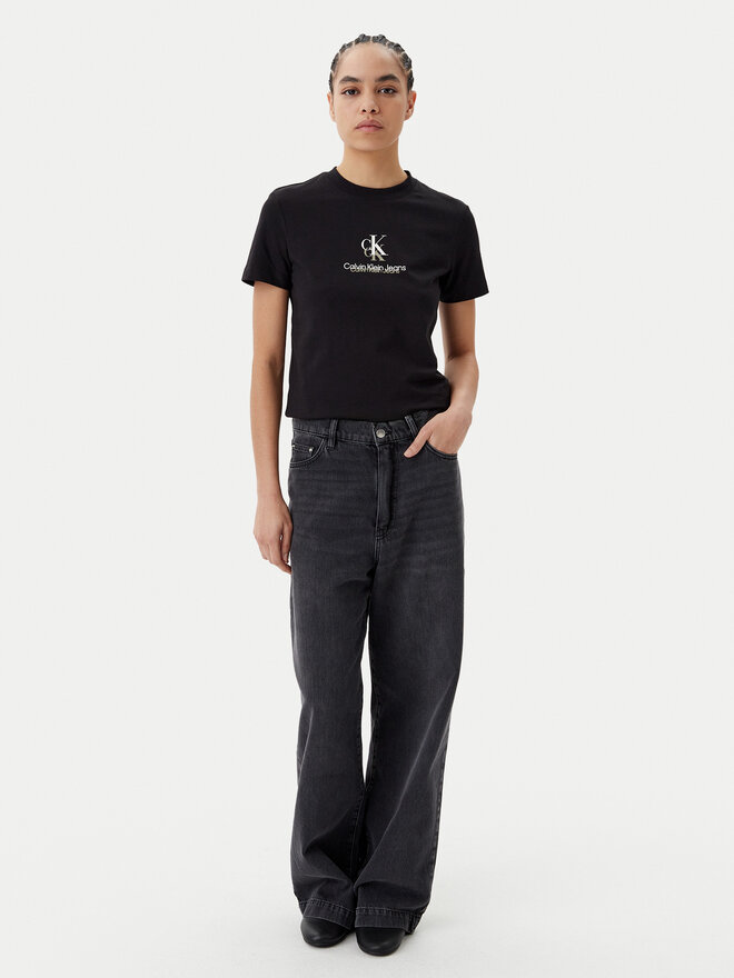 Calvin Klein Jeans Calvin Klein Jeans T-Shirt Shadow Graphic J20J225545 Μαύρο Regular Fit