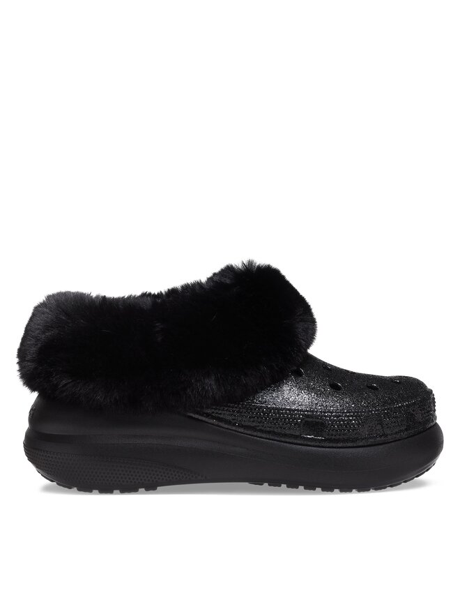 Crocs Pantofole Crocs Crocs Furever Crush Crystal Glitter 208974 Nero