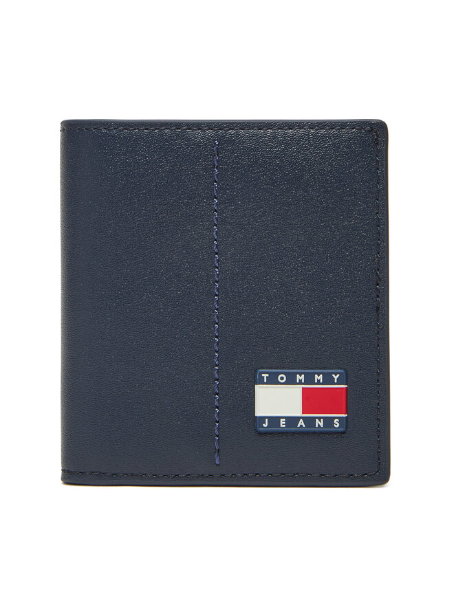 Tommy Jeans Veľká pánska peňaženka Tommy Jeans Tjm Heritage Leather Cc & Coin AM0AM13408 Tmavomodrá