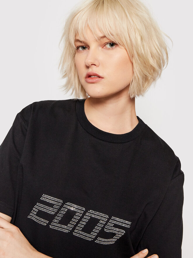 2005 2005 T-Shirt Unisex Signature Tee Μαύρο Relaxed Fit