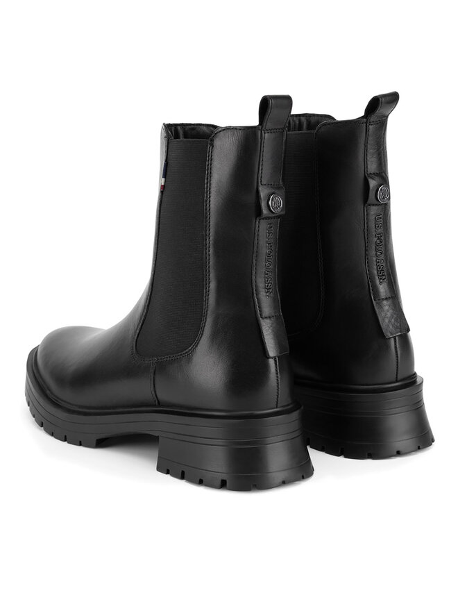 U.S. Polo Assn. Členková obuv s elastickým prvkom U.S. Polo Assn. MAGDA002W/DLE1 Čierna