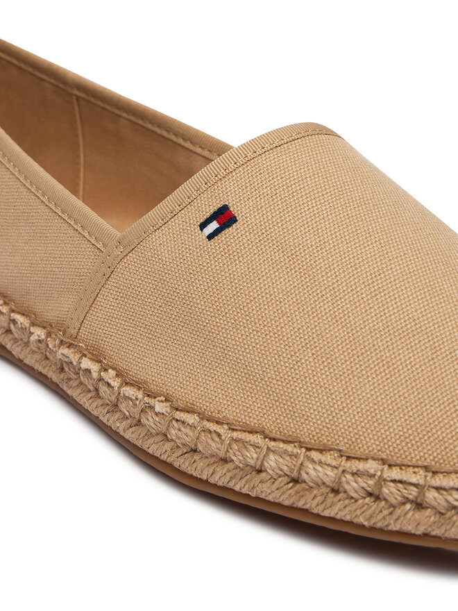 Tommy Hilfiger Espadrilles Tommy Hilfiger Flag Canvas Espadrille FW0FW08541 Beige